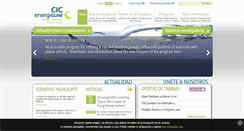 Desktop Screenshot of cicenergigune.com